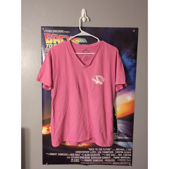 Missouri Tigers Mizzou Pink V Neck Graphic T Shirt Size S - Picture 1 of 7